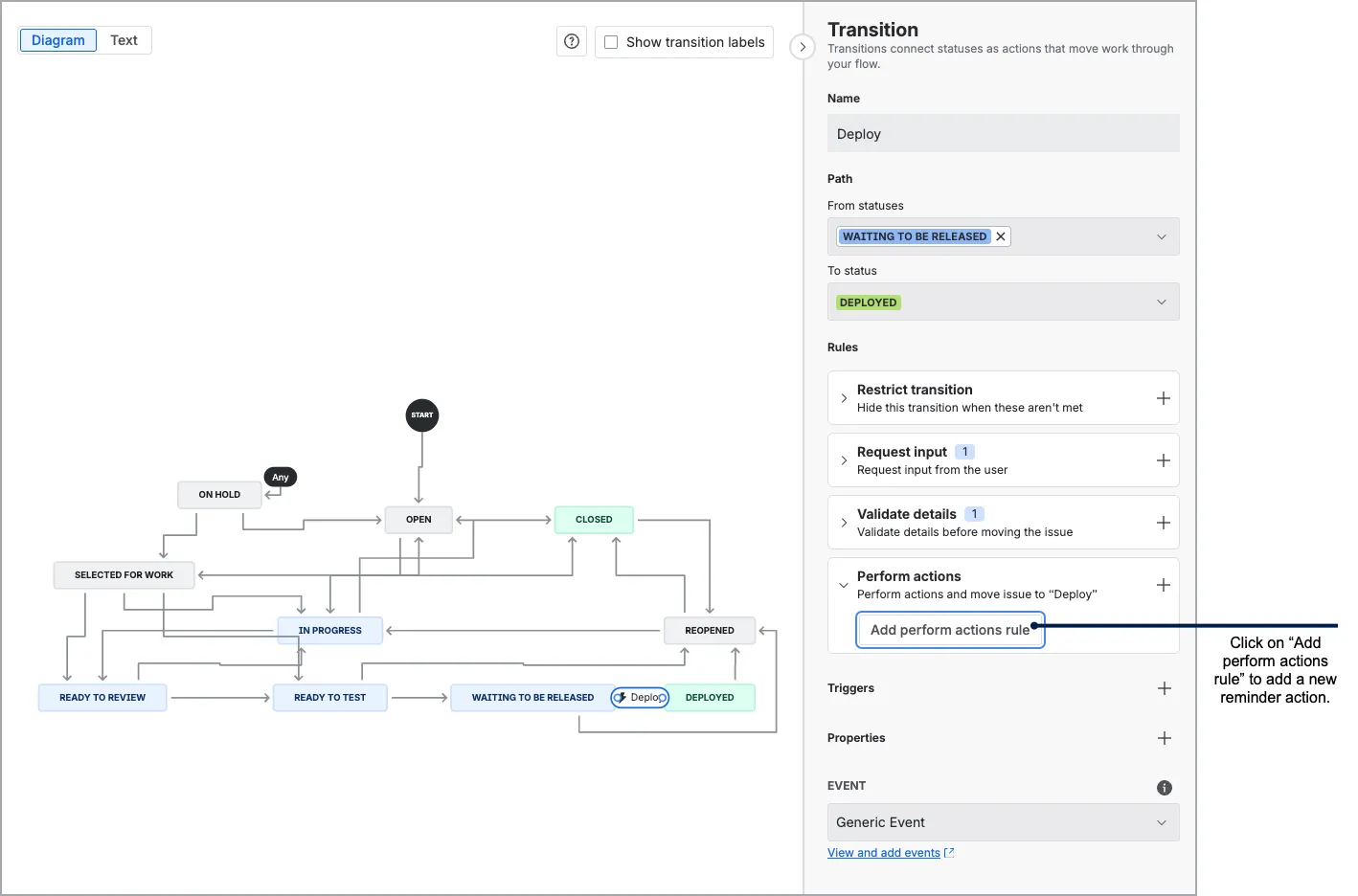 Workflow configuration
