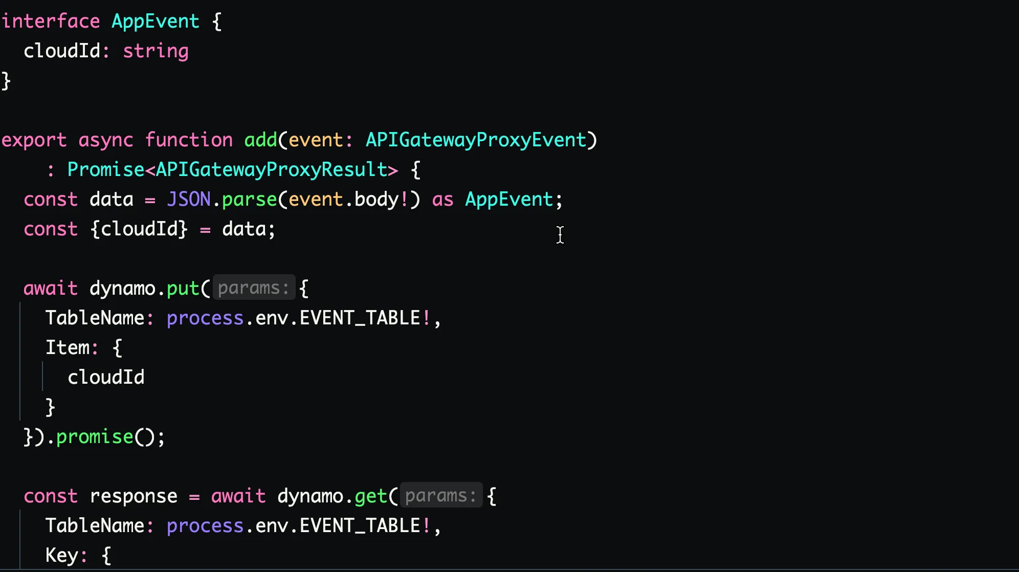 Typescript and AWS Lambda